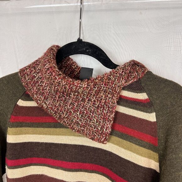 vintage Norton Mcnaughton wool blend Small striped sweater retro artsy - Picture 4 of 9